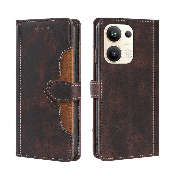 Skin Feel Magnetic Buckle Leather Phone Case