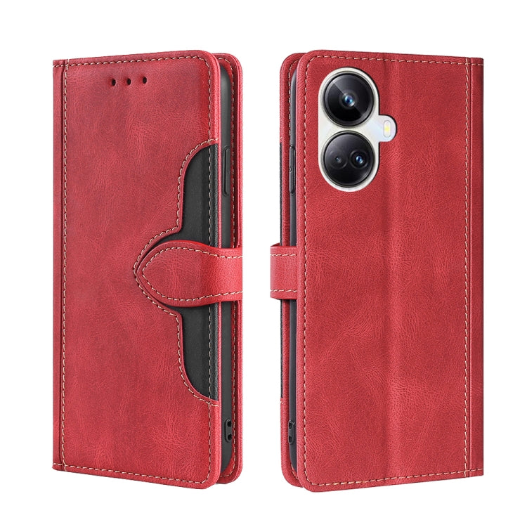 Skin Feel Magnetic Buckle Leather Phone Case