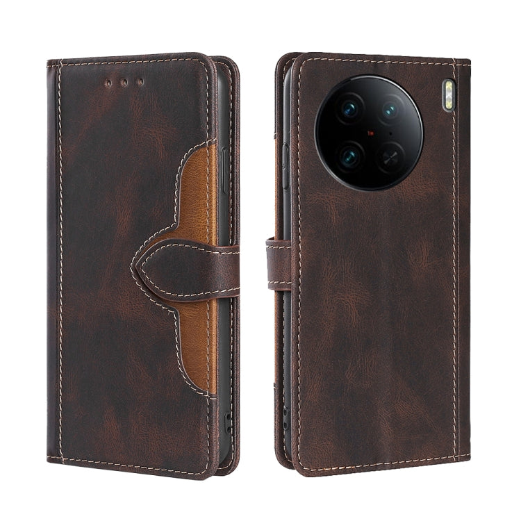 Skin Feel Magnetic Buckle Leather Phone Case