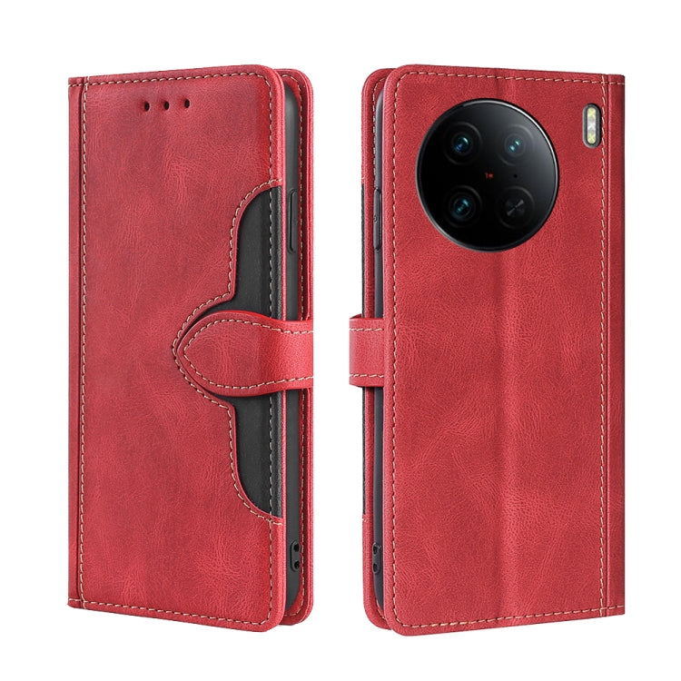 Skin Feel Magnetic Buckle Leather Phone Case