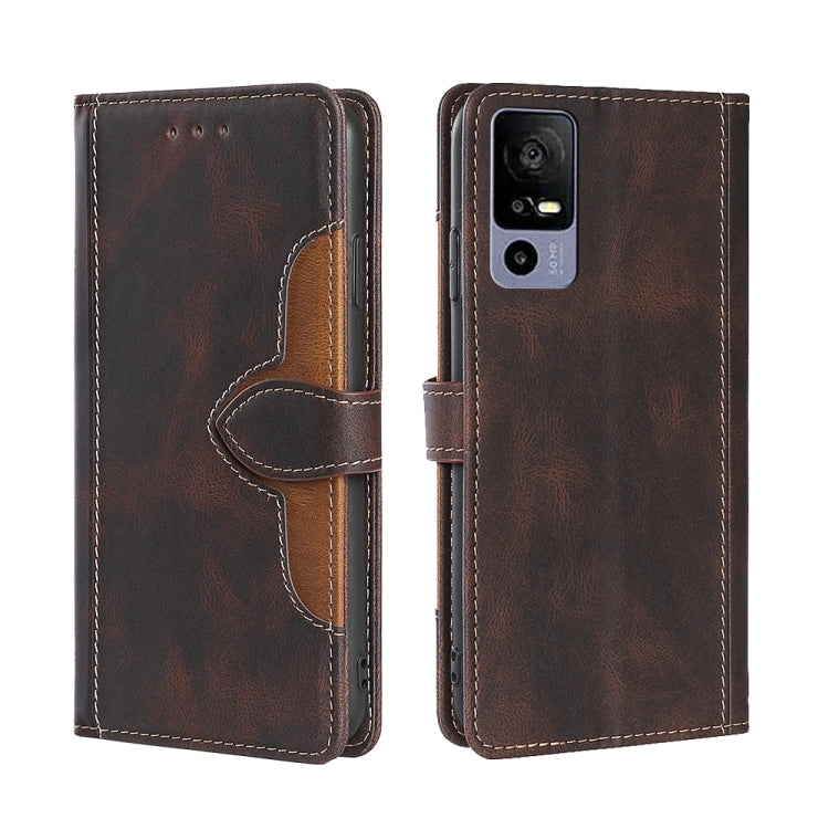 Skin Feel Magnetic Buckle Leather Phone Case, For OPPO Reno9 5G / Reno9 Pro 5G, For OPPO Reno9 Pro+ 5G, For Realme 10 Pro 5G, For Realme 10 Pro+ 5G, For vivo X90 Pro 5G, For TCL 40R 5G