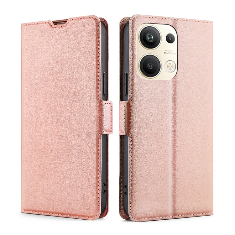 Ultra-thin Voltage Side Buckle Horizontal Flip Leather Phone Case