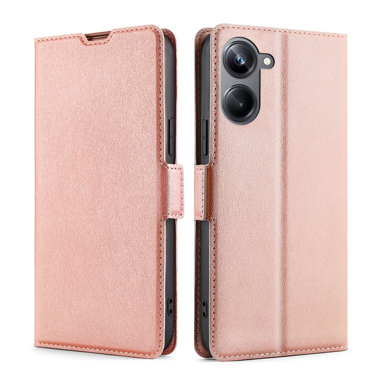 Ultra-thin Voltage Side Buckle Horizontal Flip Leather Phone Case