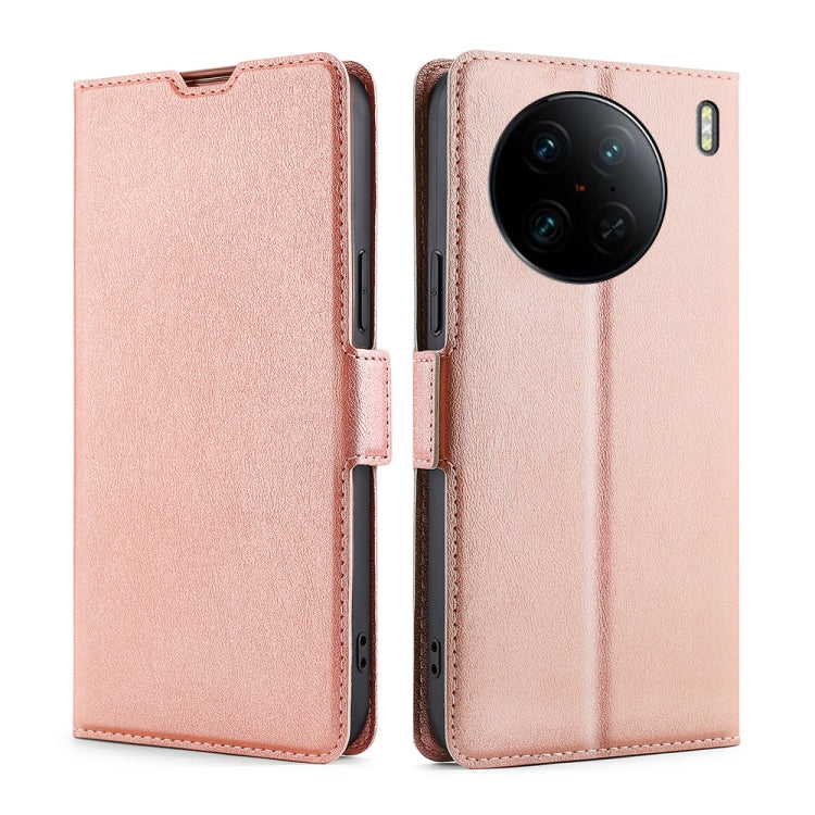 Ultra-thin Voltage Side Buckle Horizontal Flip Leather Phone Case