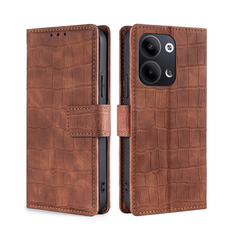 Skin Feel Crocodile Magnetic Clasp Leather Phone Case, For OPPO Reno9 5G / Reno9 Pro 5G, For OPPO Reno9 Pro+ 5G, For Realme 10 Pro 5G, For Realme 10 Pro+ 5G, For vivo X90 Pro 5G, For TCL 40R 5G