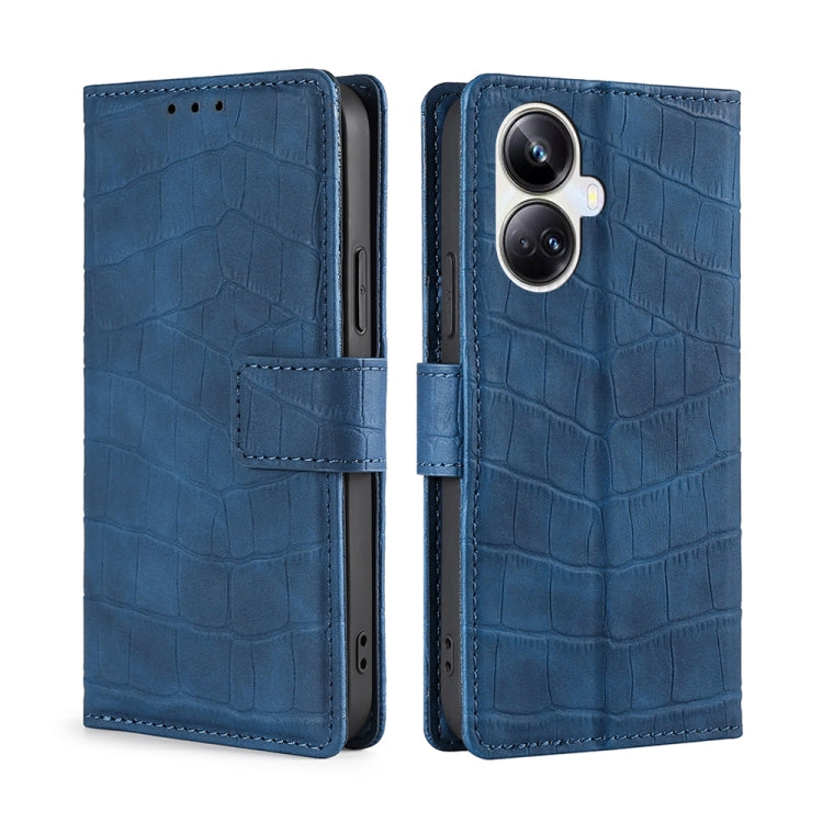 Skin Feel Crocodile Magnetic Clasp Leather Phone Case