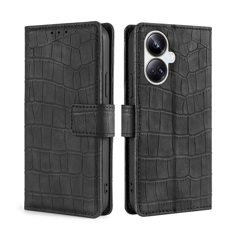 Skin Feel Crocodile Magnetic Clasp Leather Phone Case, For OPPO Reno9 5G / Reno9 Pro 5G, For OPPO Reno9 Pro+ 5G, For Realme 10 Pro 5G, For Realme 10 Pro+ 5G, For vivo X90 Pro 5G, For TCL 40R 5G