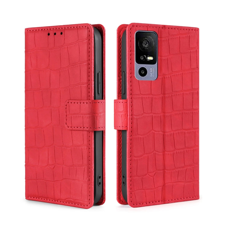 Skin Feel Crocodile Magnetic Clasp Leather Phone Case, For OPPO Reno9 5G / Reno9 Pro 5G, For OPPO Reno9 Pro+ 5G, For Realme 10 Pro 5G, For Realme 10 Pro+ 5G, For vivo X90 Pro 5G, For TCL 40R 5G