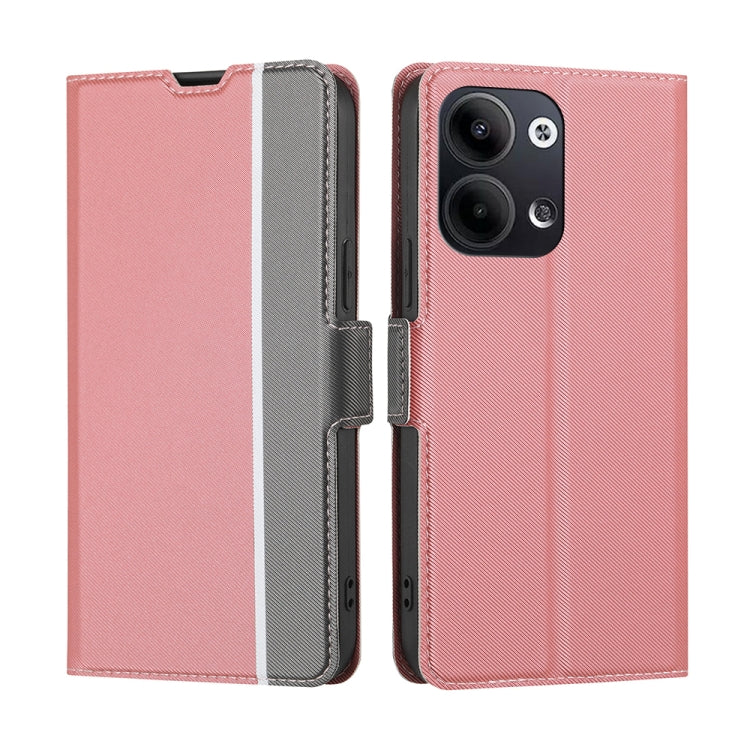 Twill Texture Side Button Leather Phone Case, For OPPO Reno9 5G / Reno9 Pro 5G, For OPPO Reno9 Pro+ 5G, For Realme 10 Pro 5G, For Realme 10 Pro+ 5G, For vivo X90 Pro 5G, For TCL 40R 5G