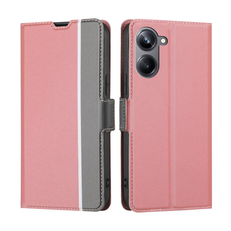 Twill Texture Side Button Leather Phone Case