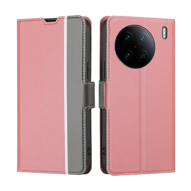 Twill Texture Side Button Leather Phone Case, For OPPO Reno9 5G / Reno9 Pro 5G, For OPPO Reno9 Pro+ 5G, For Realme 10 Pro 5G, For Realme 10 Pro+ 5G, For vivo X90 Pro 5G, For TCL 40R 5G