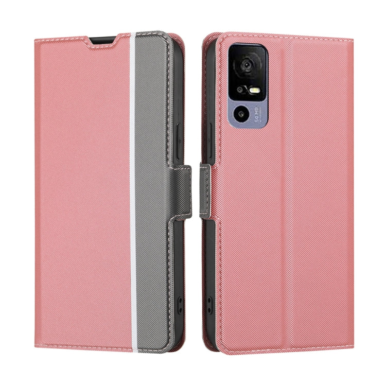 Twill Texture Side Button Leather Phone Case, For OPPO Reno9 5G / Reno9 Pro 5G, For OPPO Reno9 Pro+ 5G, For Realme 10 Pro 5G, For Realme 10 Pro+ 5G, For vivo X90 Pro 5G, For TCL 40R 5G