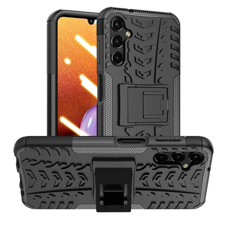 Tire Texture TPU + PC Phone Case with Holder, For Motorola Moto E22, For OPPO A57 5G / OnePlus Nord N300, For Samsung Galaxy S23+ 5G, For Samsung Galaxy A14 5G