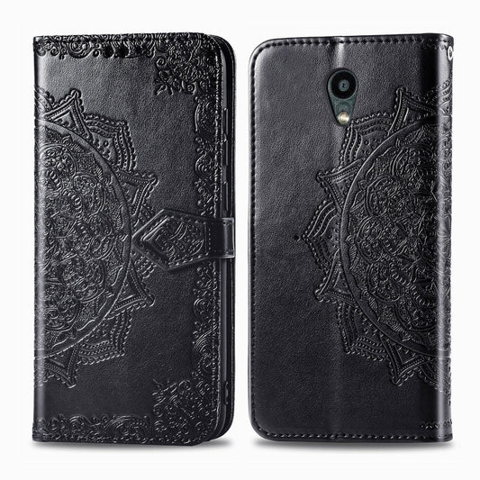 Embossed Mandala Pattern PC + TPU Horizontal Flip Leather Case with Holder &amp; Card Slots, For Kyocera Digno BX, For OPPO Realme C3, For Vivo Z6, For Xiaomi Redmi Note 9S, For Huawei Y6s (2019)