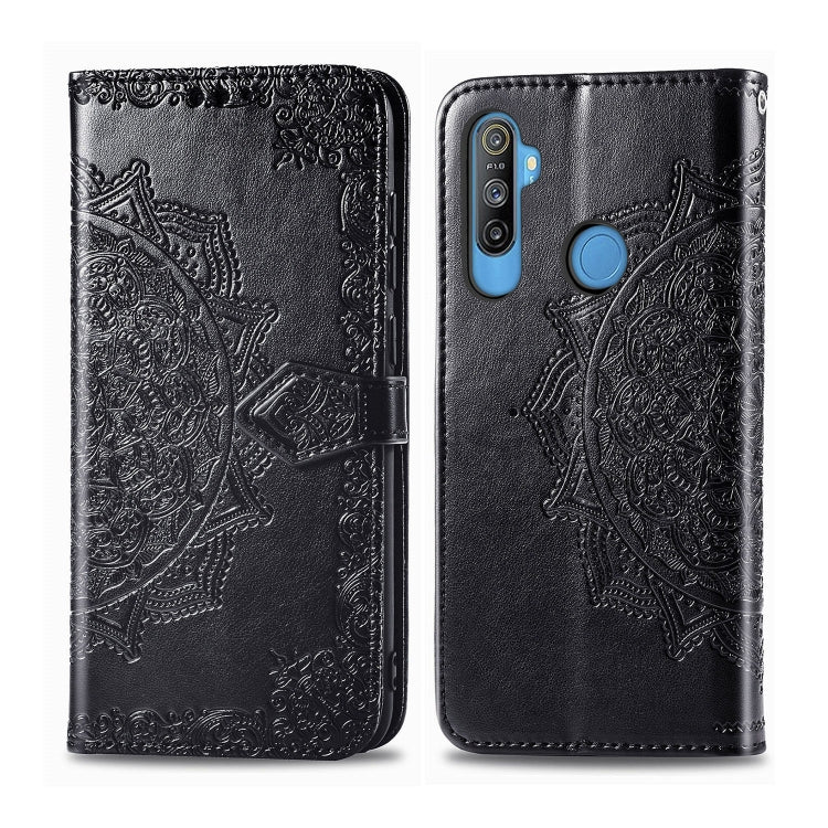 Embossed Mandala Pattern PC + TPU Horizontal Flip Leather Case with Holder & Card Slots, For Kyocera Digno BX, For OPPO Realme C3, For Vivo Z6, For Xiaomi Redmi Note 9S, For Huawei Y6s (2019)