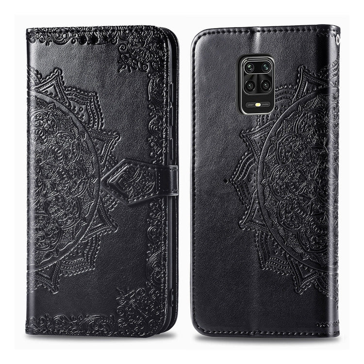 Embossed Mandala Pattern PC + TPU Horizontal Flip Leather Case with Holder & Card Slots, For Kyocera Digno BX, For OPPO Realme C3, For Vivo Z6, For Xiaomi Redmi Note 9S, For Huawei Y6s (2019)