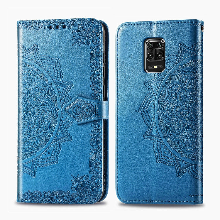 Embossed Mandala Pattern PC + TPU Horizontal Flip Leather Case with Holder & Card Slots, For Kyocera Digno BX, For OPPO Realme C3, For Vivo Z6, For Xiaomi Redmi Note 9S, For Huawei Y6s (2019)