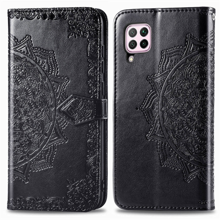 Embossed Mandala Pattern PC + TPU Horizontal Flip Leather Case with Holder & Card Slots, For Huawei P40, For Huawei P40 Lite / nova 6 SE, For Huawei P40 Pro / P40 Pro+, For Huawei Y7P, For Galaxy A11