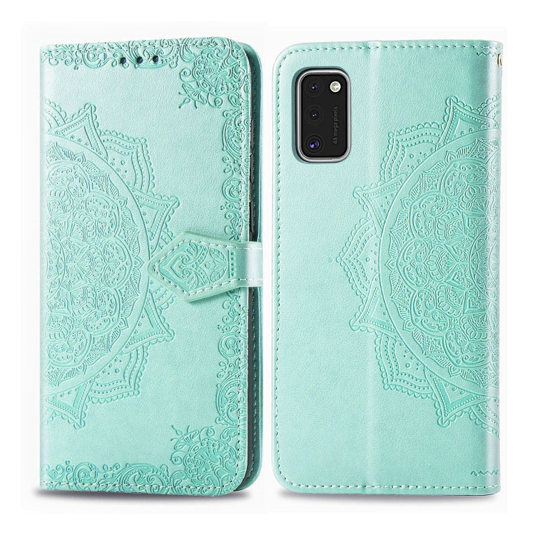 Embossed Mandala Pattern PC + TPU Horizontal Flip Leather Case with Holder & Card Slots, For Galaxy A31, For Galaxy A41, For Galaxy A41 (Japanese Version), For Galaxy M31, For Galaxy XCover Pro