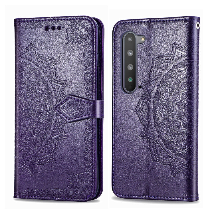 Embossed Mandala Pattern PC + TPU Horizontal Flip Leather Case with Holder & Card Slots, For Sony Xperia 1 II, For Sharp Aquos R5G, For Sharp Zero 2, For Xiaomi Mi 10 Pro 5G, For Xiaomi Mi 10 5G