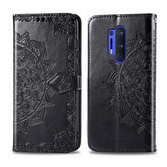 Embossed Mandala Pattern PC + TPU Horizontal Flip Leather Case with Holder &amp; Card Slots, For OnePlus 8 Pro