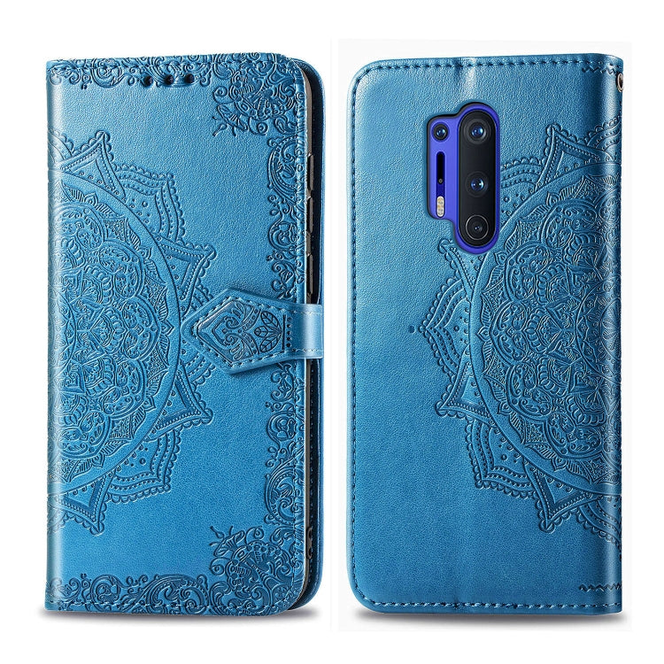 Embossed Mandala Pattern PC + TPU Horizontal Flip Leather Case with Holder & Card Slots, For OnePlus 8 Pro