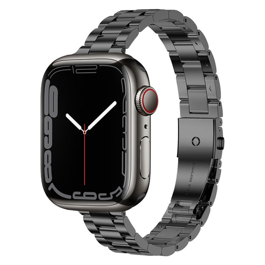 Small Waist Stainless Steel Watch Band, For Apple Watch Ultra 49mm / Series 8&7 45mm, For Apple Watch Series 8&7 41mm / SE 2&6&SE&5&4 40mm