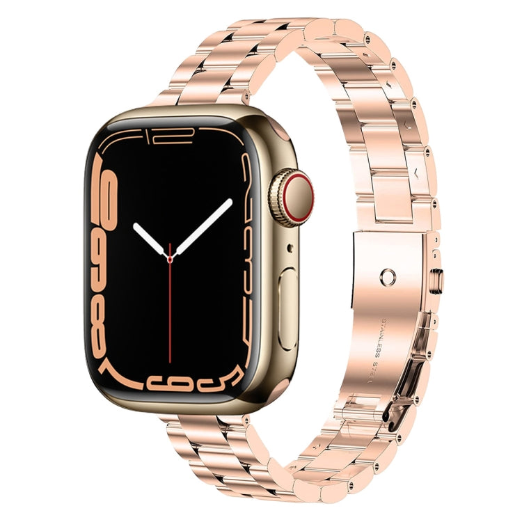 Small Waist Stainless Steel Watch Band, For Apple Watch Ultra 49mm / Series 8&amp;7 45mm, For Apple Watch Series 8&amp;7 41mm / SE 2&amp;6&amp;SE&amp;5&amp;4 40mm