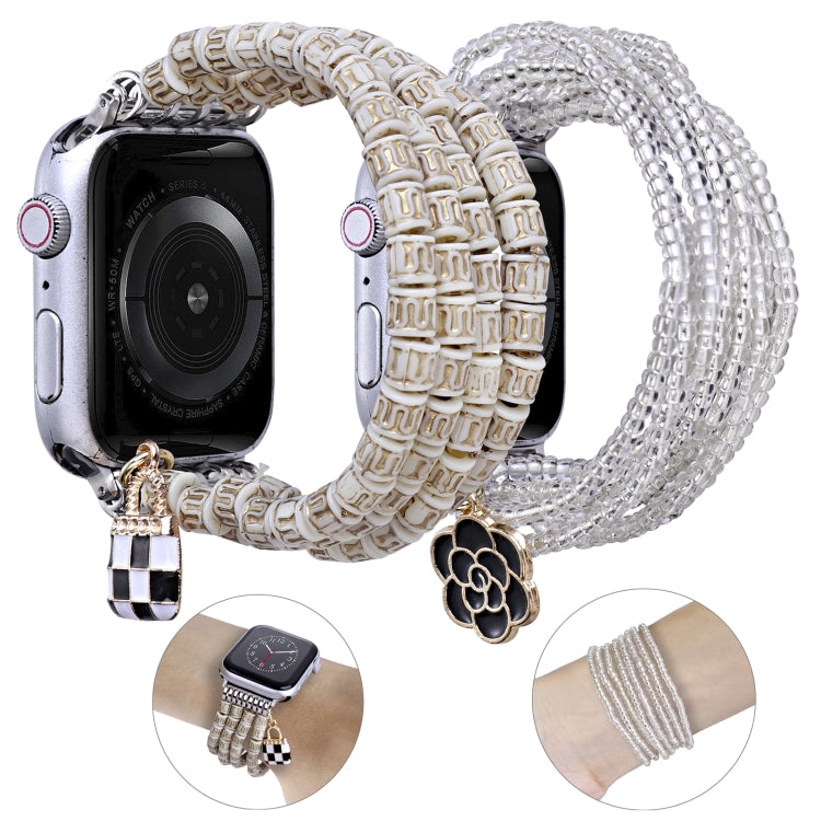 Multi-row Beads Watch Band, For Apple Watch Ultra 49mm / Series 8&amp;7 45mm, For Apple Watch Series 8&amp;7 41mm