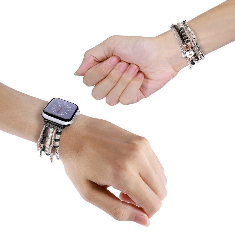 Forest Style Beads Watch Band, For Apple Watch Ultra 49mm / Series 8&amp;7 45mm, For Apple Watch Series 8&amp;7 41mm