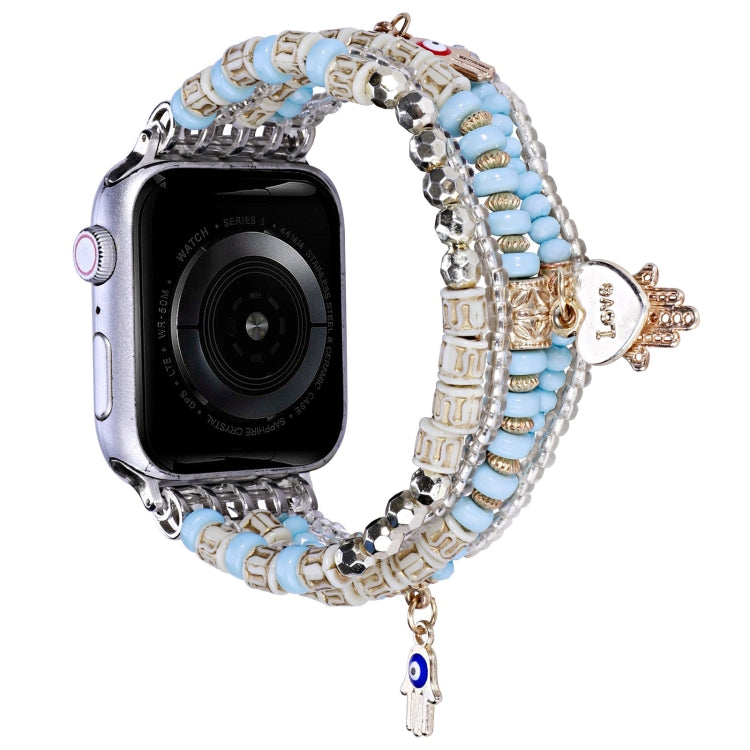 Forest Style Beads Watch Band, For Apple Watch Ultra 49mm / Series 8&amp;7 45mm, For Apple Watch Series 8&amp;7 41mm