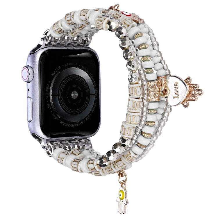 Forest Style Beads Watch Band, For Apple Watch Ultra 49mm / Series 8&amp;7 45mm, For Apple Watch Series 8&amp;7 41mm