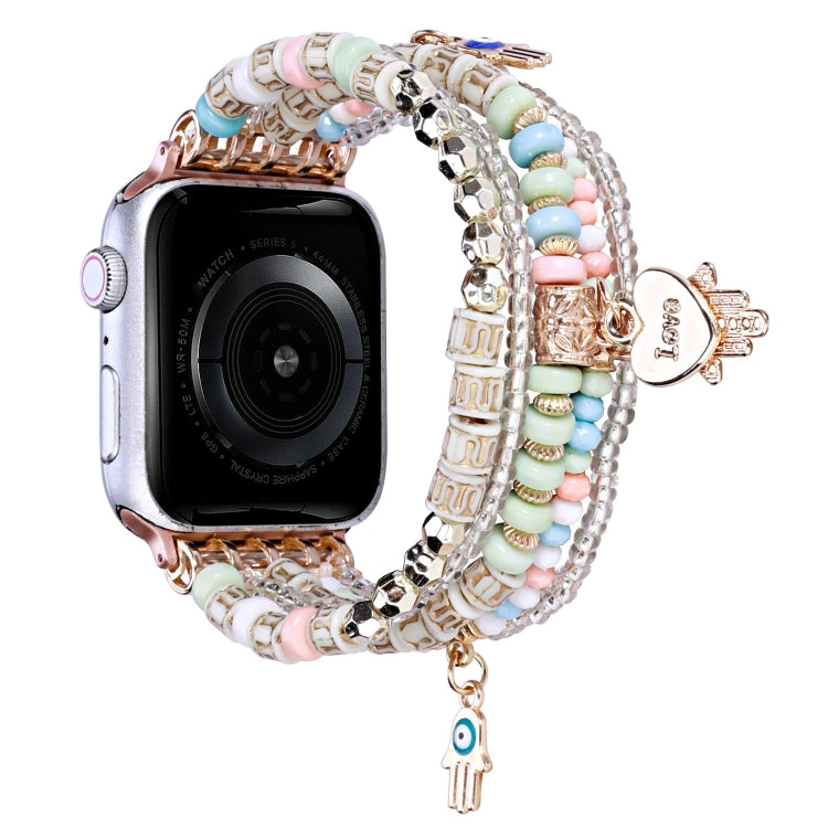 Forest Style Beads Watch Band, For Apple Watch Ultra 49mm / Series 8&amp;7 45mm, For Apple Watch Series 8&amp;7 41mm