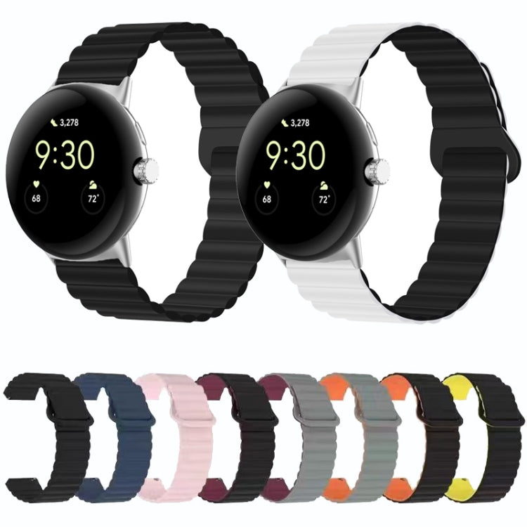 Reverse Buckle Magnetic Silicone Watch Band