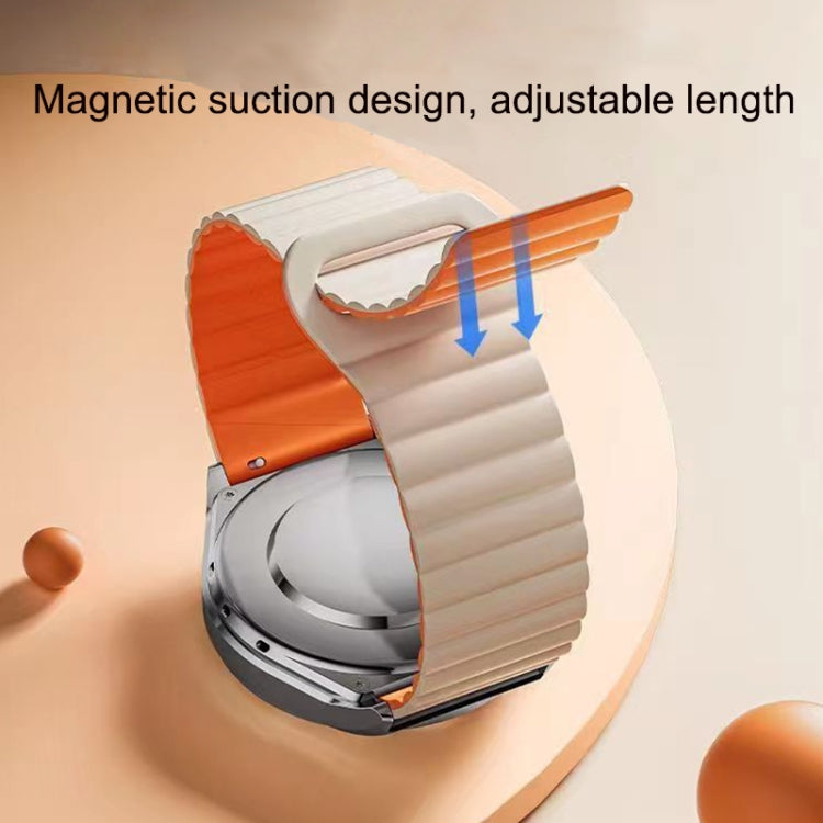 Reverse Buckle Magnetic Silicone Watch Band