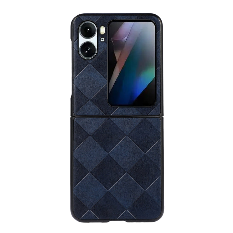 Weave Plaid PU Phone Case, For OPPO Find N2 Flip