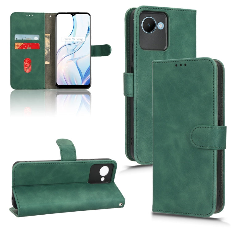 Skin Feel Magnetic Flip Leather Phone Case