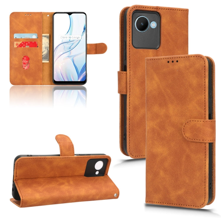 Skin Feel Magnetic Flip Leather Phone Case