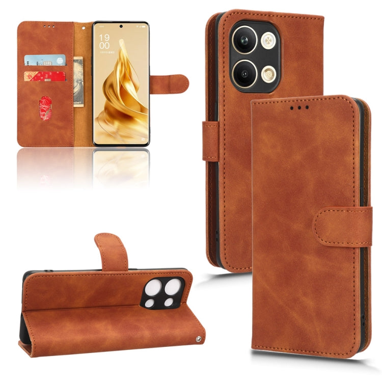 Skin Feel Magnetic Flip Leather Phone Case, For Realme C30 / C33S, For OPPO Reno9 / Reno9 Pro 5G, For OPPO Reno9 Pro+ 5G, For TCL 305i, For Google Pixel 7a, For Blackview BV7200