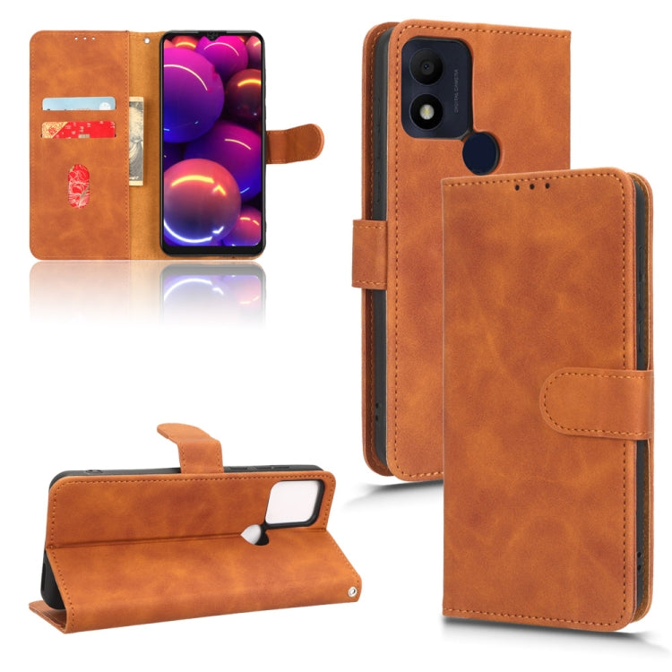 Skin Feel Magnetic Flip Leather Phone Case