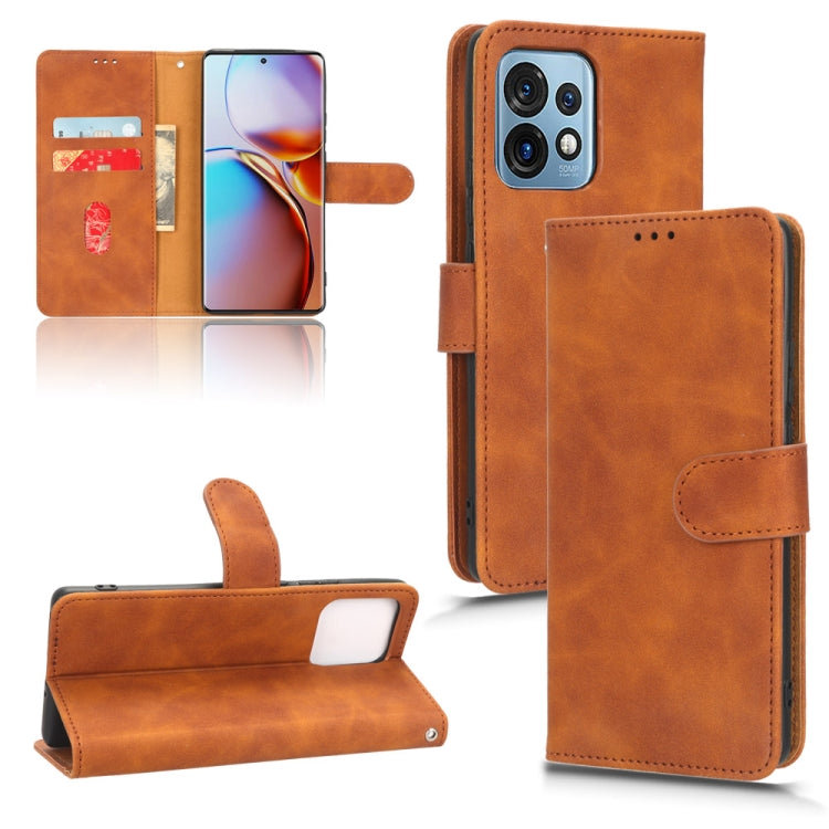 Skin Feel Magnetic Flip Leather Phone Case