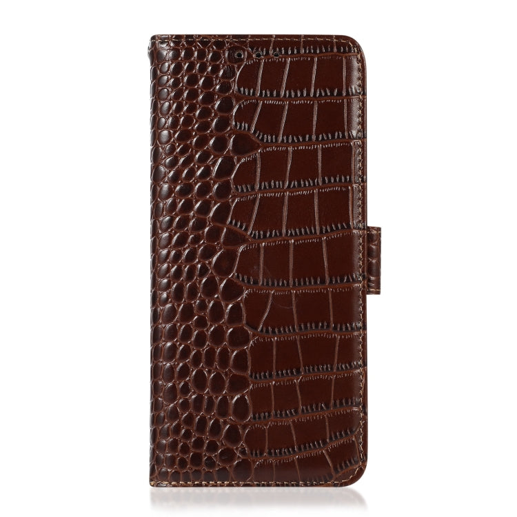 Crocodile Top Layer Cowhide Leather Phone Case, For Motorola Moto X40 Pro, For Vivo Y02 4G, For Xiaomi 13 Pro, For Xiaomi 13