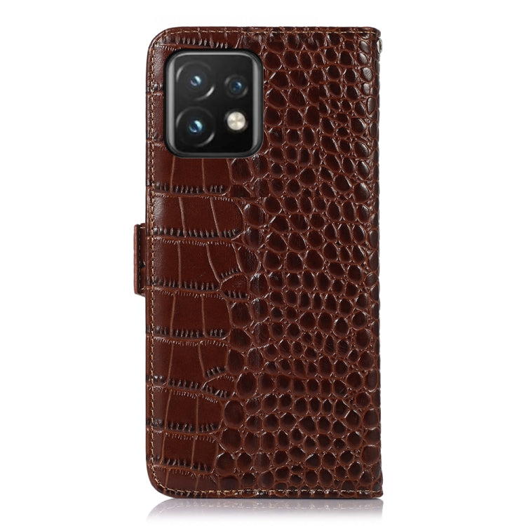 Crocodile Top Layer Cowhide Leather Phone Case, For Motorola Moto X40 Pro, For Vivo Y02 4G, For Xiaomi 13 Pro, For Xiaomi 13