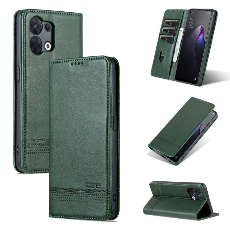 AZNS Magnetic Calf Texture Flip Leather Phone Case, For OPPO Reno9 / Reno9 Pro, For vivo X90, For vivo X90 Pro