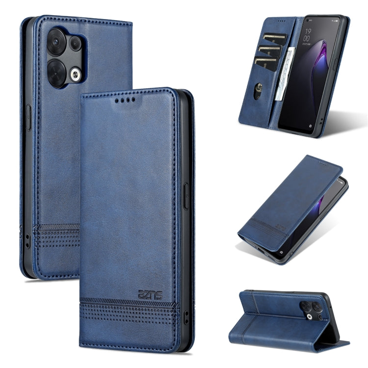 AZNS Magnetic Calf Texture Flip Leather Phone Case, For OPPO Reno9 / Reno9 Pro, For vivo X90, For vivo X90 Pro