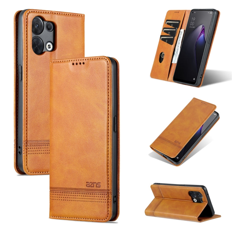 AZNS Magnetic Calf Texture Flip Leather Phone Case, For OPPO Reno9 / Reno9 Pro, For vivo X90, For vivo X90 Pro