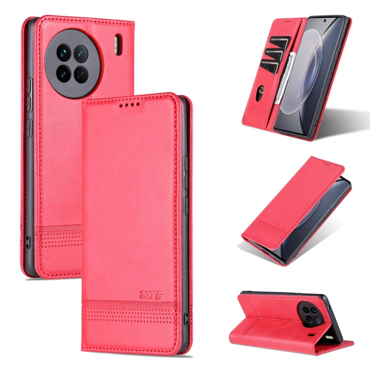 AZNS Magnetic Calf Texture Flip Leather Phone Case, For OPPO Reno9 / Reno9 Pro, For vivo X90, For vivo X90 Pro