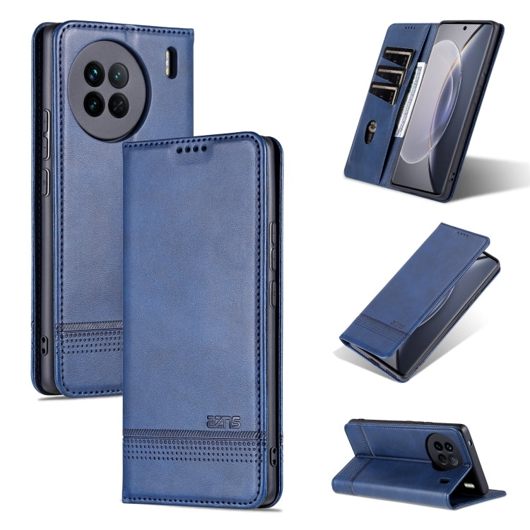 AZNS Magnetic Calf Texture Flip Leather Phone Case, For OPPO Reno9 / Reno9 Pro, For vivo X90, For vivo X90 Pro