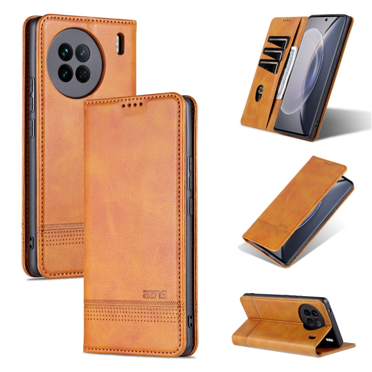 AZNS Magnetic Calf Texture Flip Leather Phone Case, For OPPO Reno9 / Reno9 Pro, For vivo X90, For vivo X90 Pro