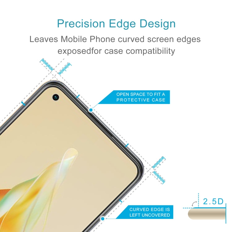 0.26mm 9H 2.5D Tempered Glass Film, For OPPO Reno8 T 4G (1 PC)